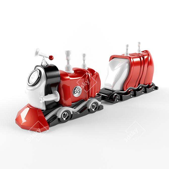 Choo Choo Express Toy Train 3D model image 1