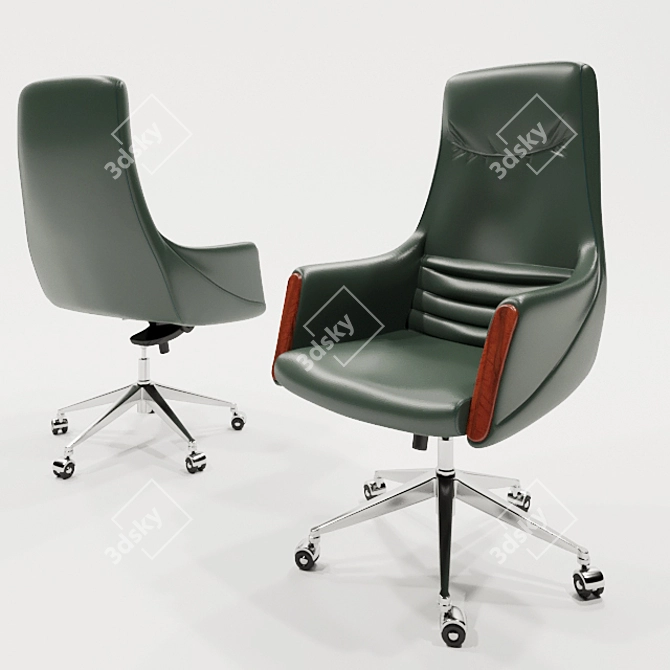 Elegant and Ergonomic Office Chairs 3D model image 3