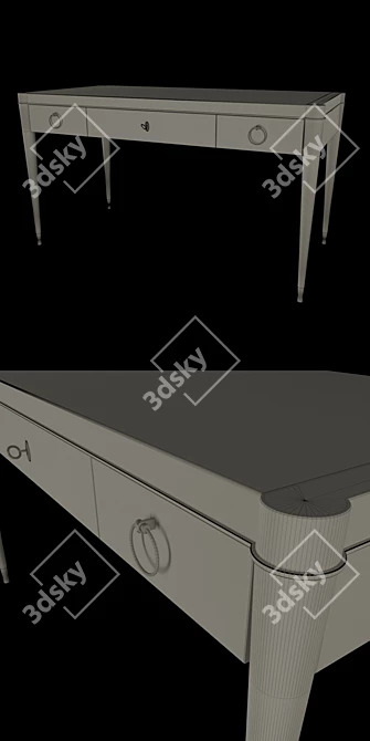 Modern Italian Galimberti Nino Blenda Table 3D model image 3