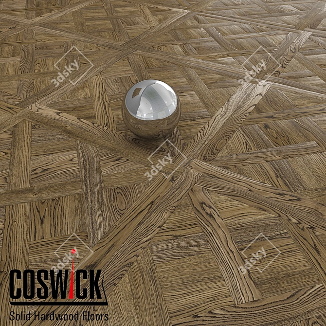 Coswick Versailles Marseille: Elegant Select Wood Flooring 3D model image 1