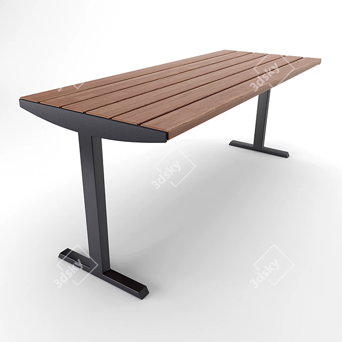MMcite VERA SOLO: Stylish Table & Bench 3D model image 2