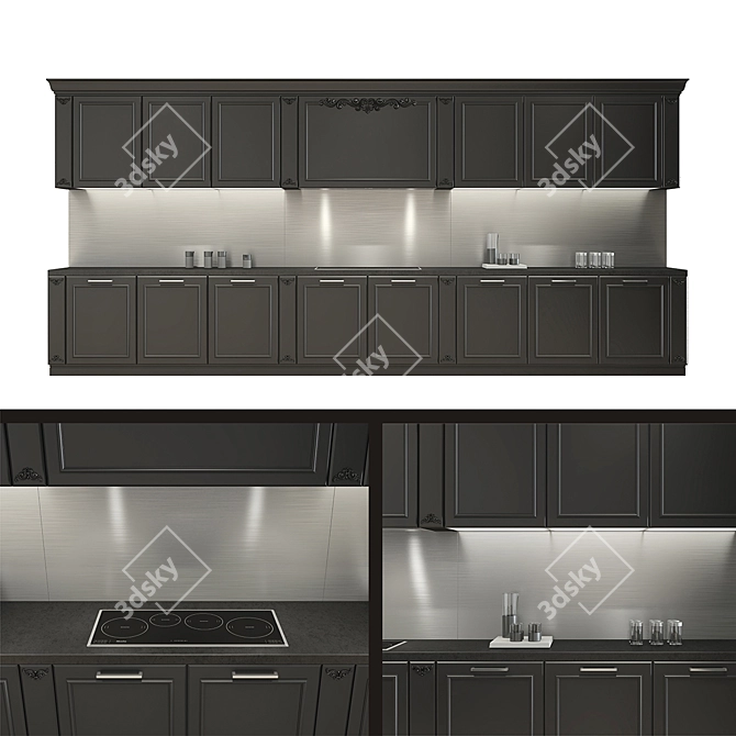 Award-Winning Kitchen: Innovative Design & Functionality! 3D model image 1