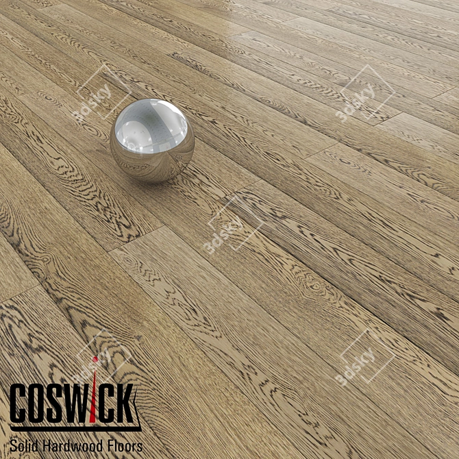 Title: French Tapestry Oak Flooring 3D model image 1