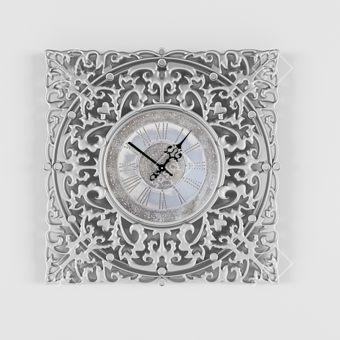 Elegant Vintage Wall Clock 3D model image 1