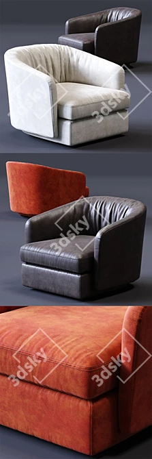 Title: Luxury Molteni&C HOLBORN Armchair 3D model image 2