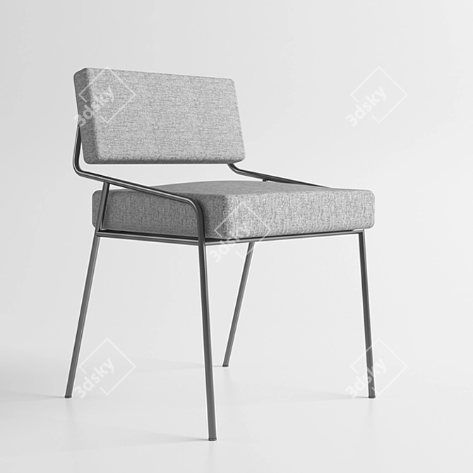 Elegant Alain Richard Chair 3D model image 1