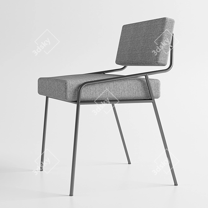 Elegant Alain Richard Chair 3D model image 2