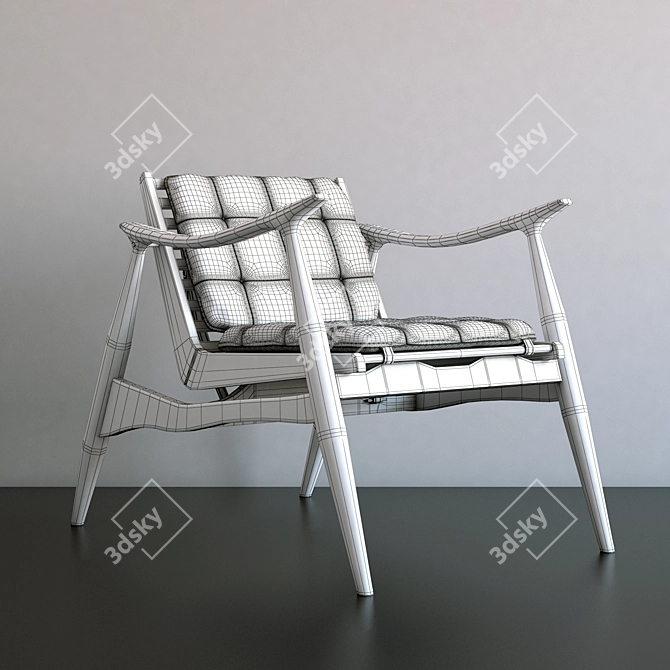 Sleek Altra Chair: By Alexander Diaz 3D model image 3