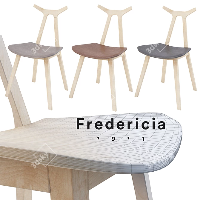 Nara Stool: Elegant and Functional 3D model image 3