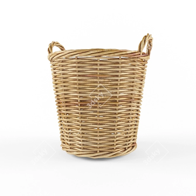 Versatile Storage Solutions: 5-Piece Basket Set 3D model image 1