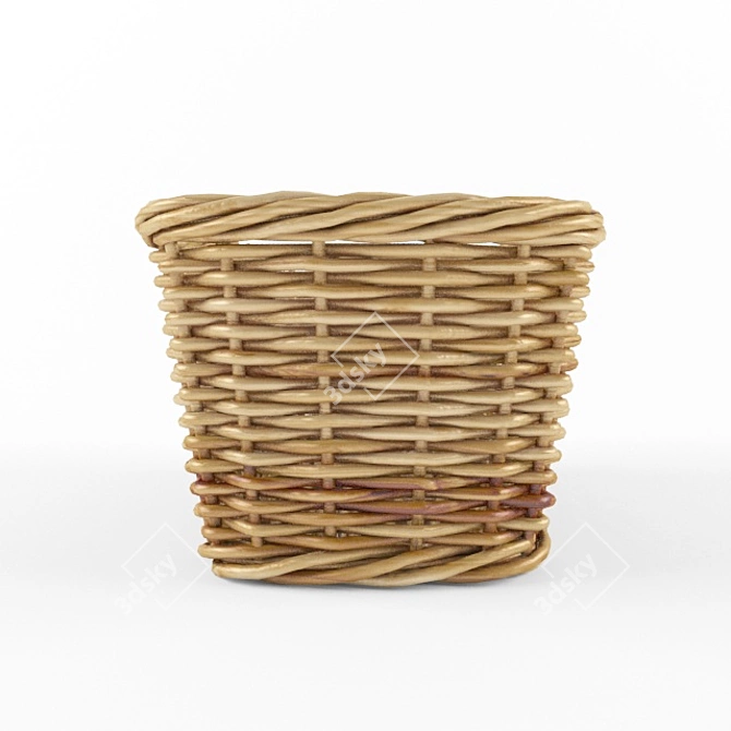 Versatile Storage Solutions: 5-Piece Basket Set 3D model image 2