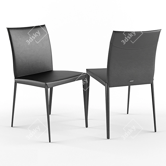 Elegolux - Contemporary Upholstered Chair 3D model image 1