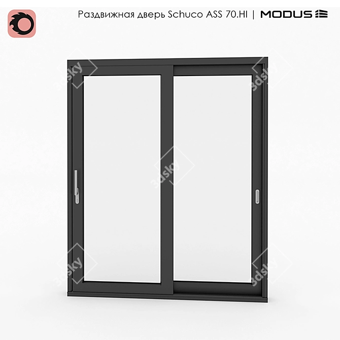 Schuco ASS 70.HI Sliding Door ST 2A 3D model image 1