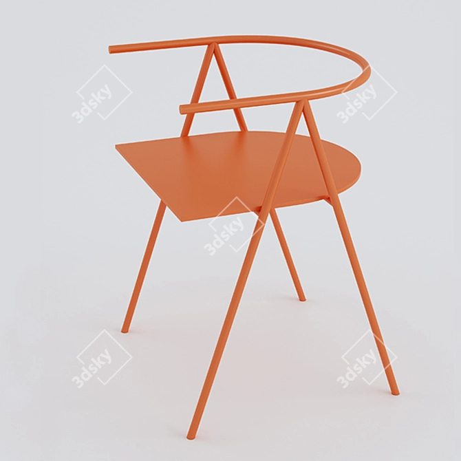 Modern Chic A1 Chair 3D model image 2