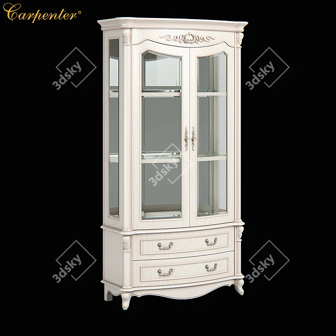 Carpenter 2-D Wine Cabinet 3D model image 1