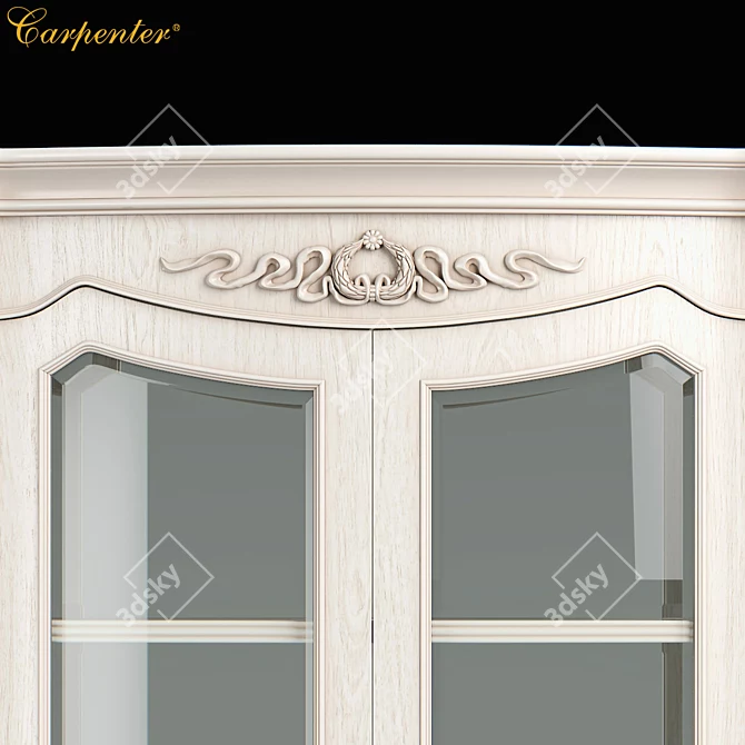 Carpenter 2-D Wine Cabinet 3D model image 2