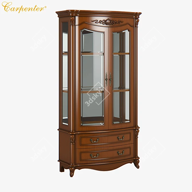 Carpenter Wine Cabinet: Elegant and Functional 3D model image 1