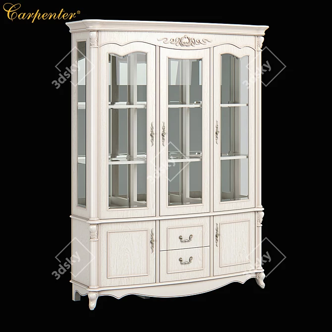 Carpenter Wine Cabinet - Sleek and Spacious 3D model image 1