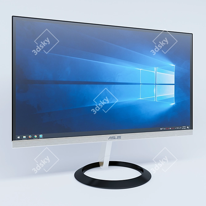 Sleek & Immersive Asus VZ229H 3D model image 1