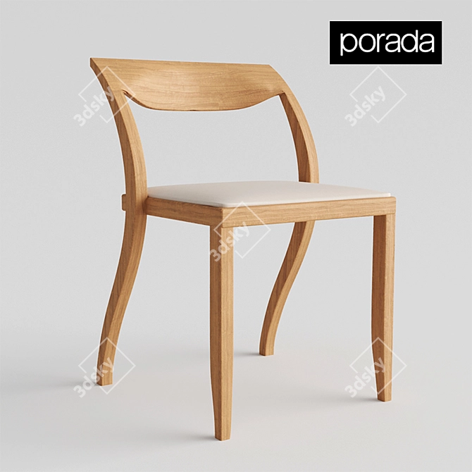 Elegant Porada Arlekin Chair 3D model image 1