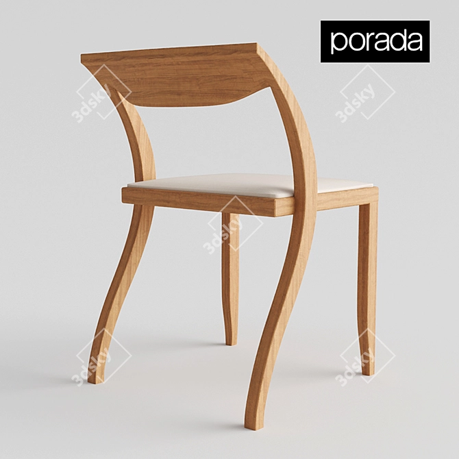 Elegant Porada Arlekin Chair 3D model image 2