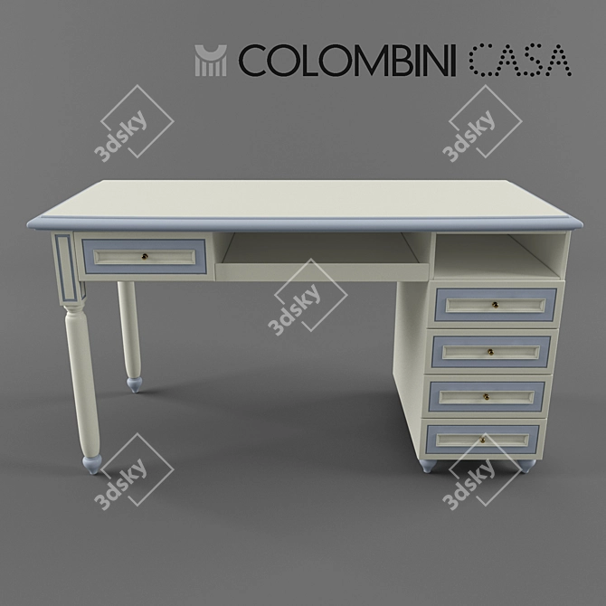 Italian Writing Desk by Colombini Casa 3D model image 1