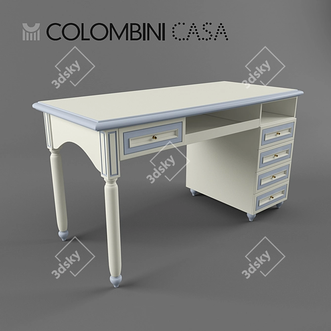 Italian Writing Desk by Colombini Casa 3D model image 2