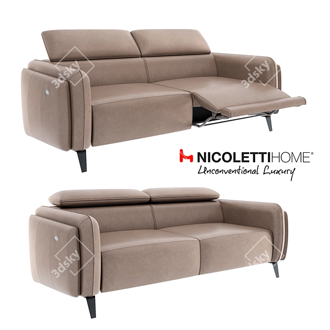 Nicoletti Allure Sofa Set 3D model image 1