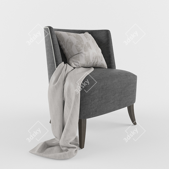 Timeless Elegance: Classic Armchair 3D model image 1