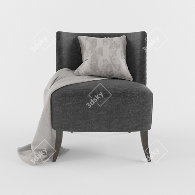 Timeless Elegance: Classic Armchair 3D model image 2