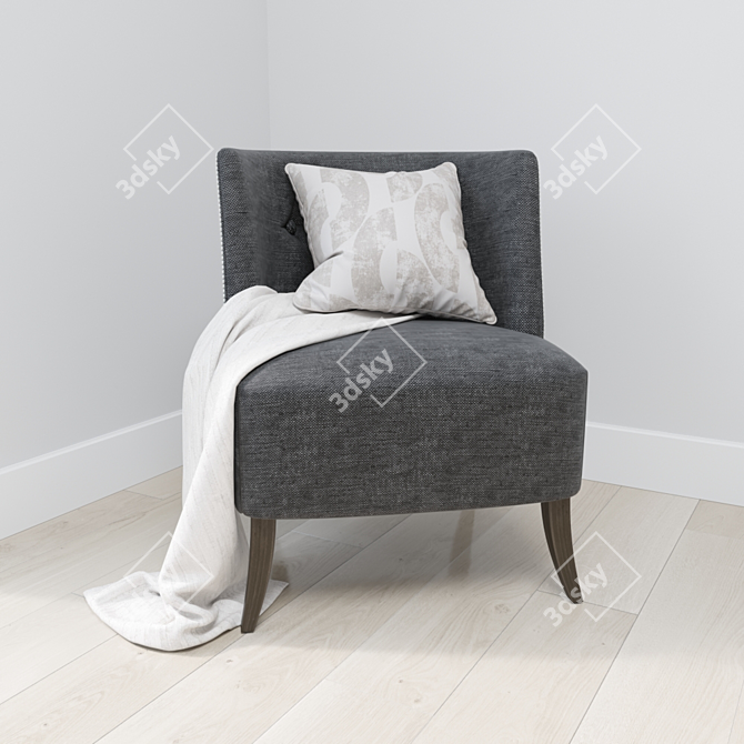 Timeless Elegance: Classic Armchair 3D model image 3