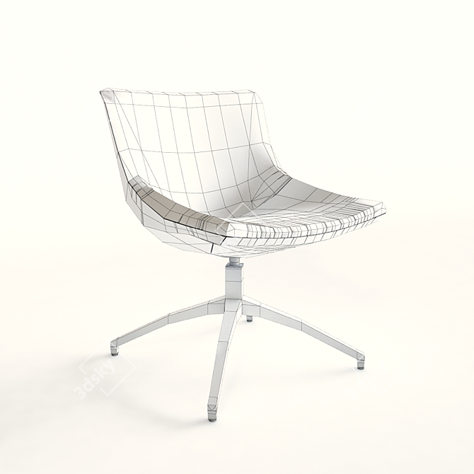 Sleek Green Chair: Modern Style 3D model image 3