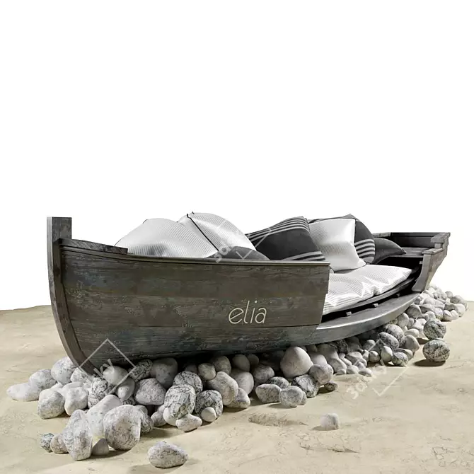 Beach Boat: Perfect for Holidays 3D model image 1