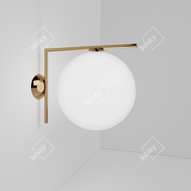 Luminous Elegance: Flos Wall Light 3D model image 1