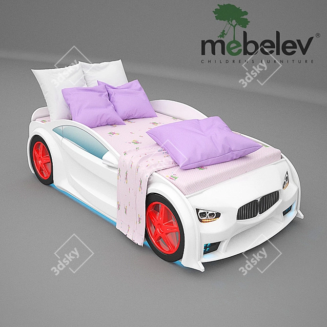 Title: EVO BMW Baby Bed 3D model image 1