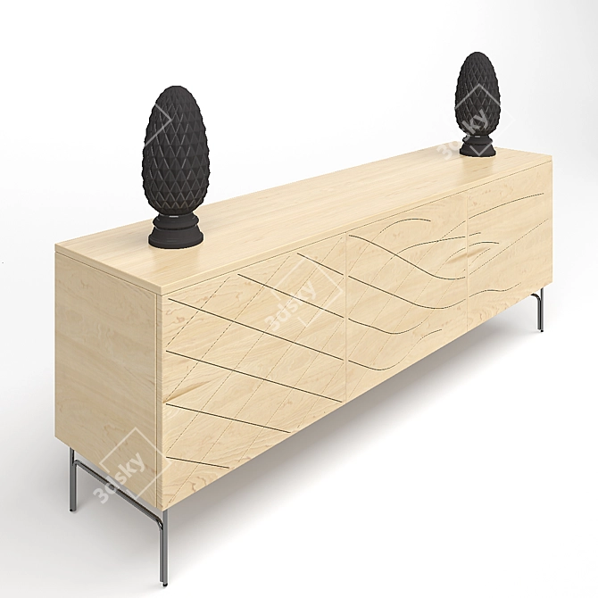 Elegant Couture Cabinet, Exceptional Design 3D model image 2