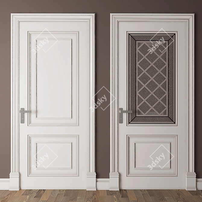 Elegant 2011 Classic Door 3D model image 1