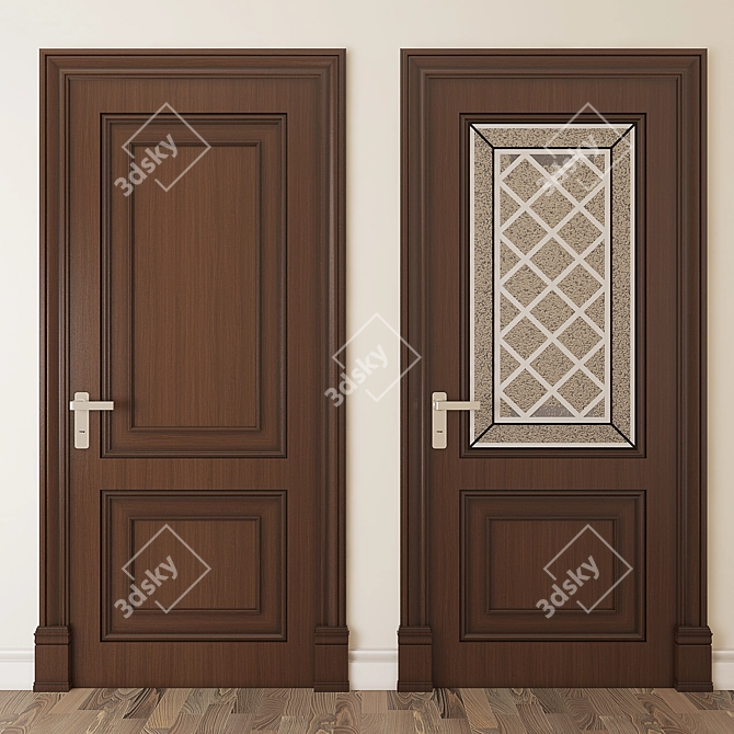 Elegant 2011 Classic Door 3D model image 2