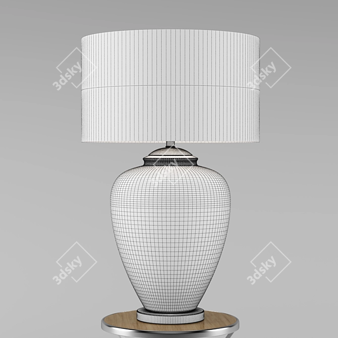 Brushstroke Ceramic Table Lamp 3D model image 3