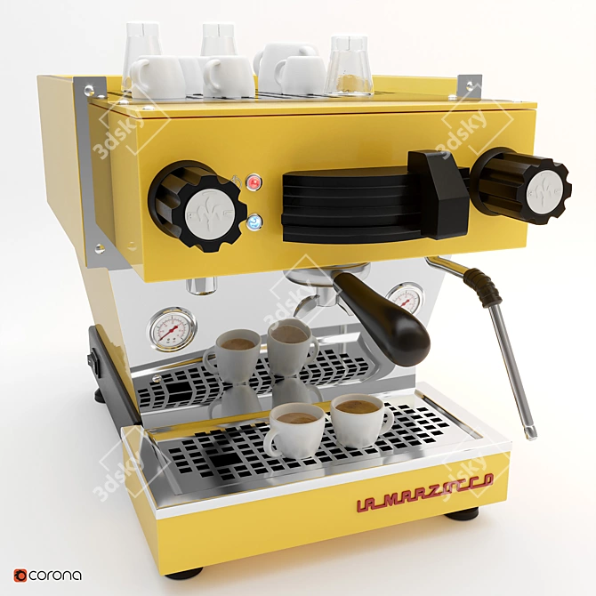 Customizable La Marzocco Mini Coffee Machine 3D model image 1