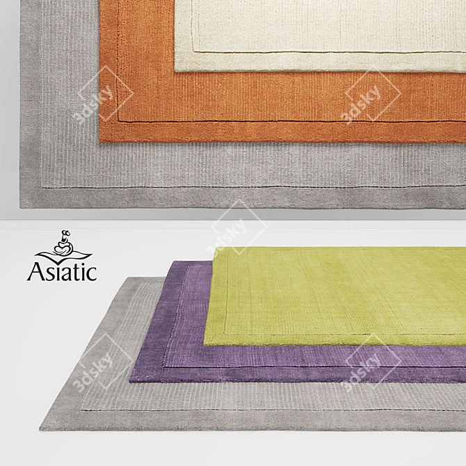 Elegant Asiatic York Rugs Collection 3D model image 1
