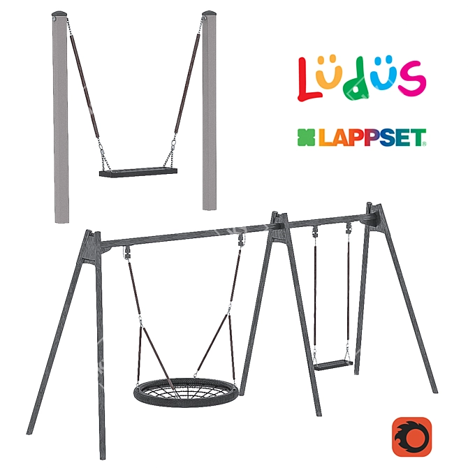 Lappset: Innovative Outdoor Play Equipment 3D model image 1