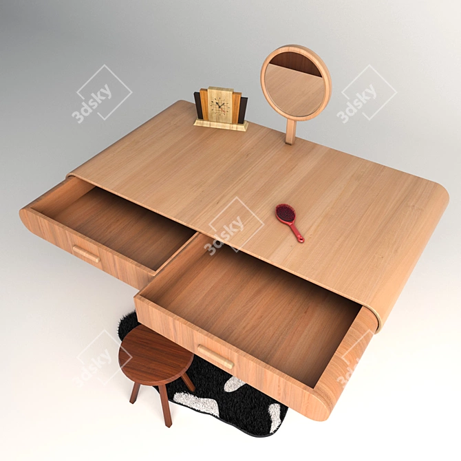 Elegance Vanity Set 3D model image 2