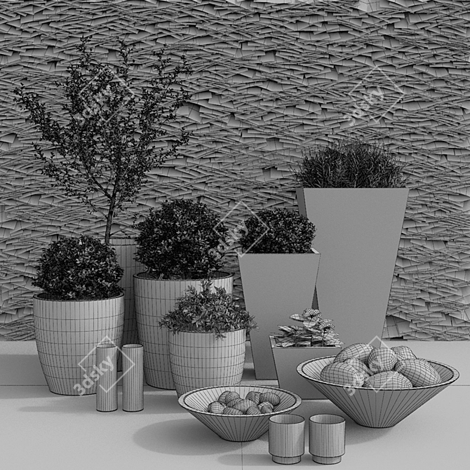 Modern Planters for Stylish Spaces 3D model image 3