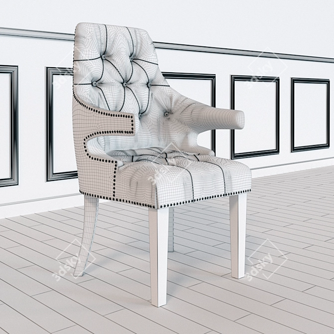 Vintage Revival Chair 3D model image 3