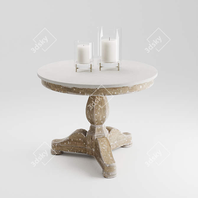 Luxury Ralph Lauren Empire Table 3D model image 1