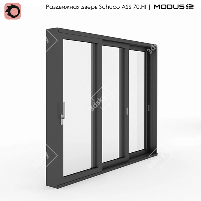 Schuco ASS 70.HI Sliding Door 3D model image 1