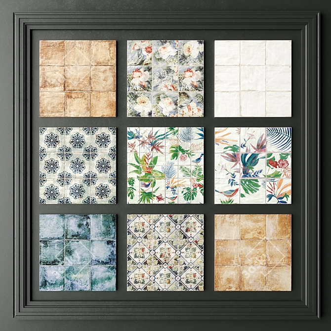 Mainzu Livorno Ceramic Tiles 3D model image 1