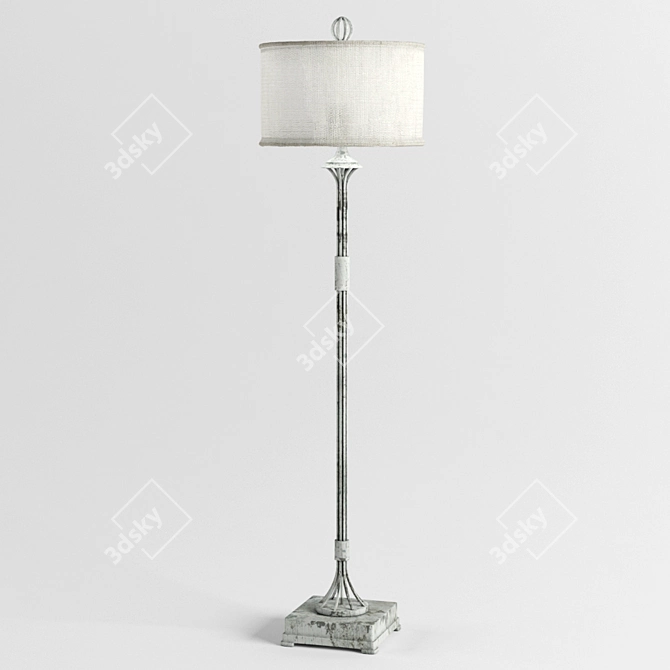 Rustic Floor Lamp 162 cm 3D model image 1