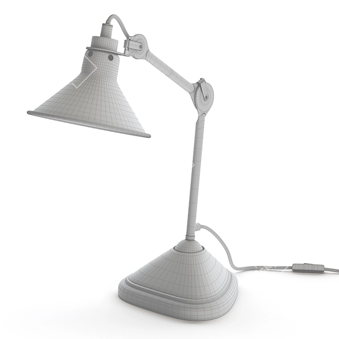 Classic Conic Small Table Lamp 3D model image 3